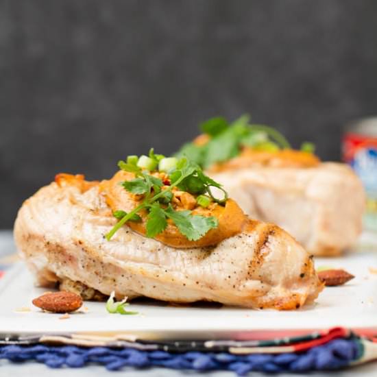 Chicken with Sriracha Almond Sauce