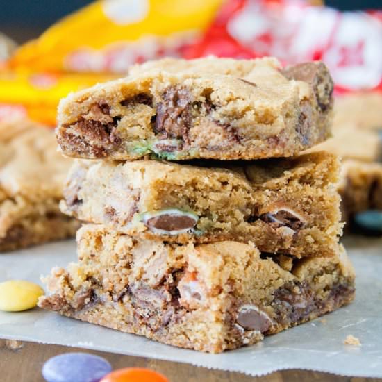 Candy Bar Cookie Bars
