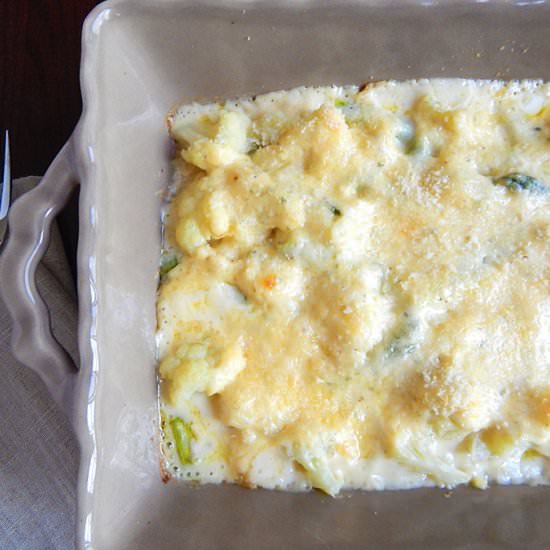 Cauliflower Asparagus Gratin