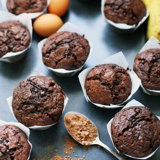 Zucchini, Banana, Chocolate Bread