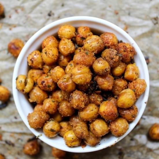 Cool Ranch Roasted Chickpeas