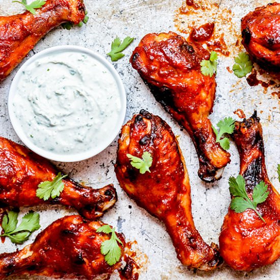 Baked Watermelon BBQ Chicken