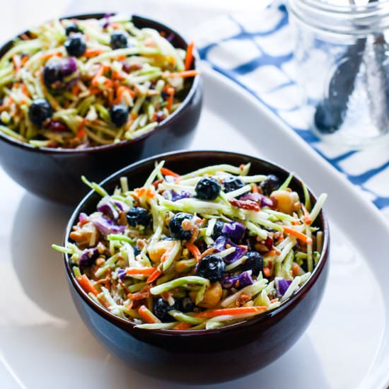 Blueberry Broccoli Slaw Salad