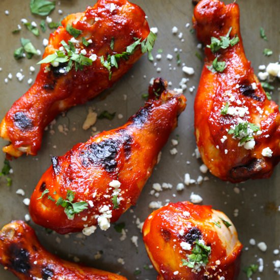 Baked Buffalo Chicken Drumsticks