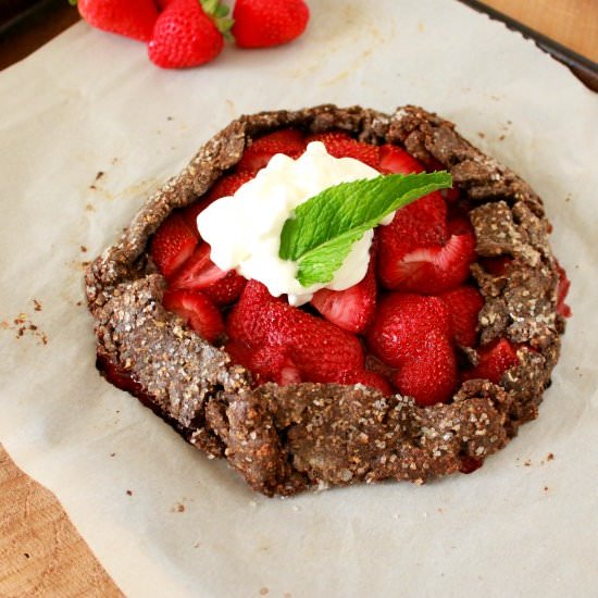 Strawberry Honey Galette (gf)