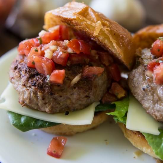 Bruschetta Turkey Burger