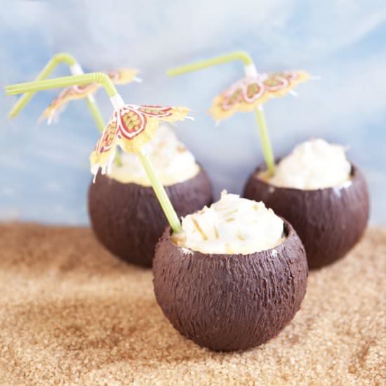Chocolate Coconut Dessert Cups