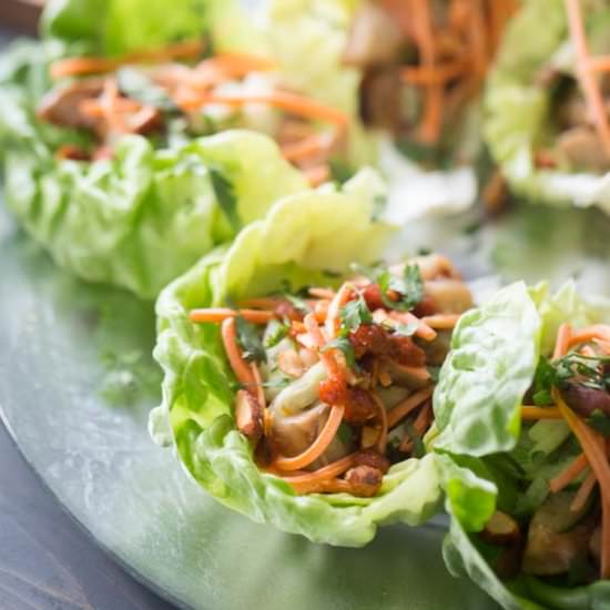 Easy Chicken Lettuce Wraps