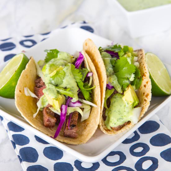 Skirt Steak Street Tacos