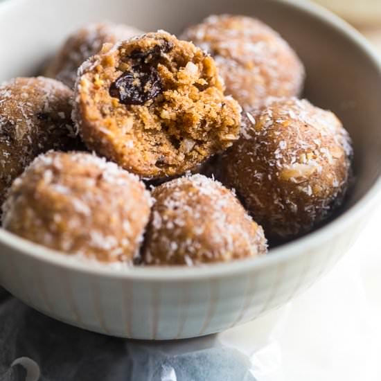 Paleo Coconut Rum Energy Bites