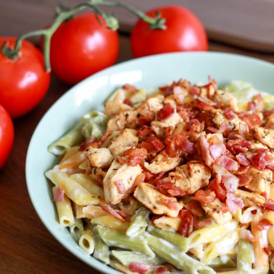 Bacon Chicken Penne Pasta