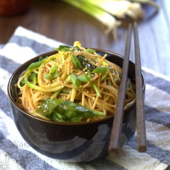 Sesame Zucchini Noodles
