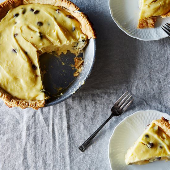 Sour Cream Raisin Pie
