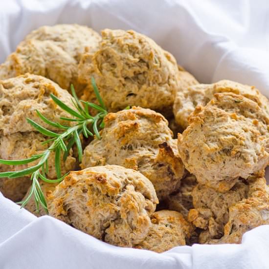 Whole Wheat Drop Biscuits