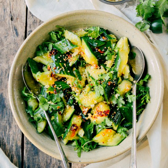 Smashed Asian Cucumber Salad