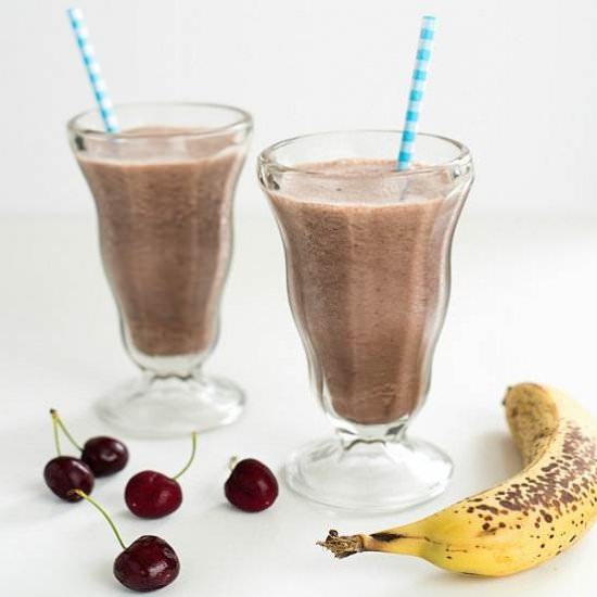 Chocolate, Cherry & Banana Smoothie
