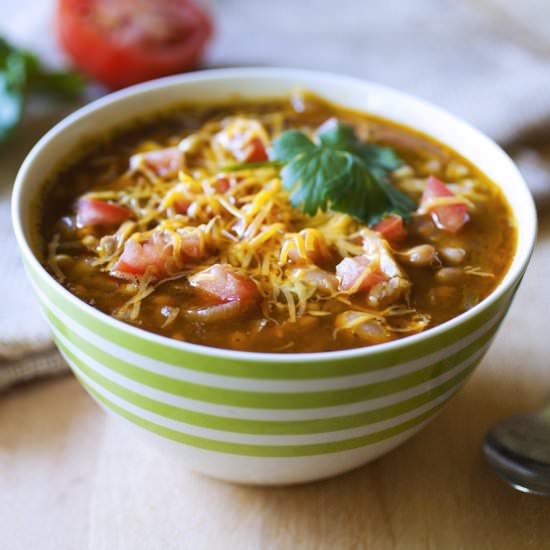 Slow Cooker White Chicken Chili