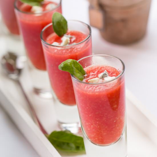 Watermelon gazpacho