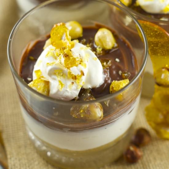 No Bake Hazelnut Cheesecake Parfait