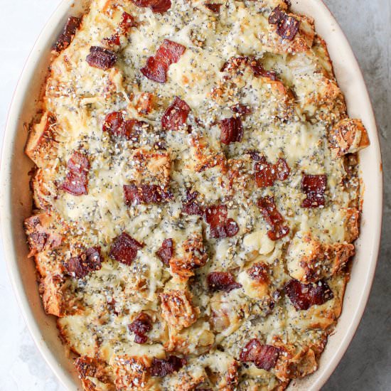 Everything bagel strata