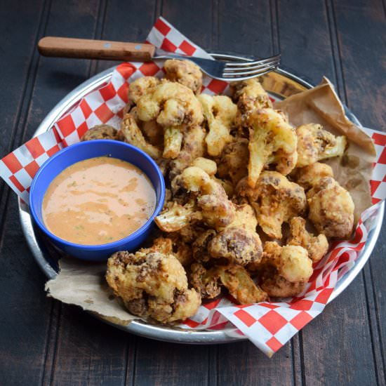 Spicy Cajun Fried Cauliflower