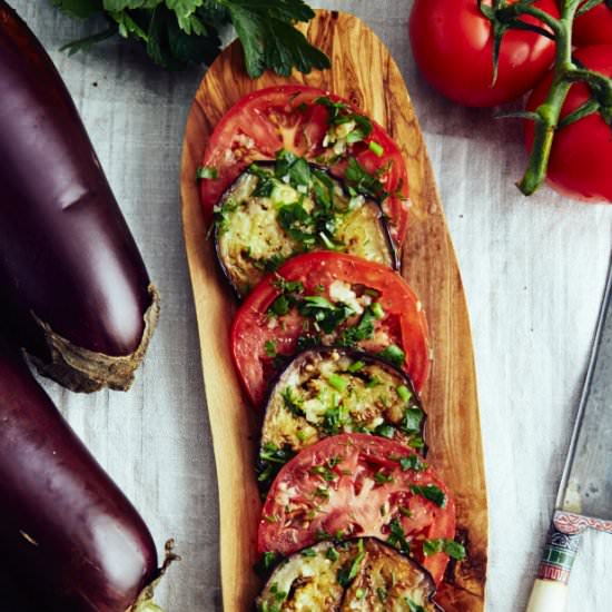 Marinated Eggplant and Tomatoes