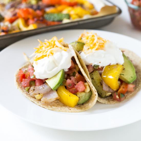 Oven Roasted Vegetable Fajitas