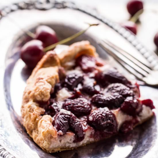 Cherry Vanilla Ricotta Crostata