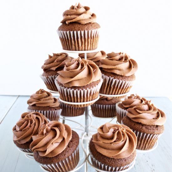Chocolate Nutella Cupcakes