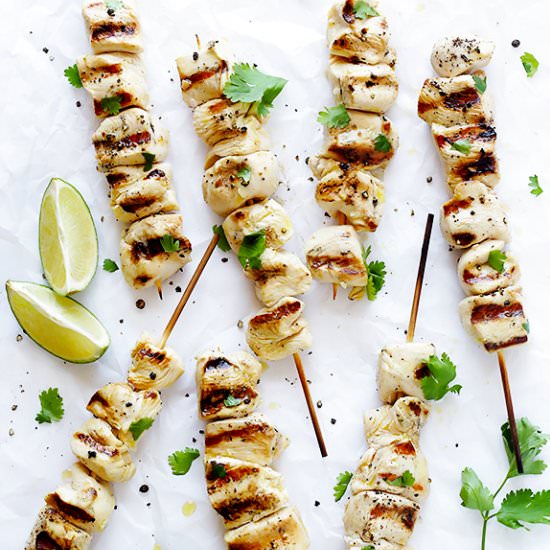 Tequila Lime Chicken Kabobs