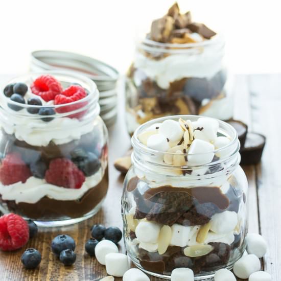 No Bake Brownie Trifle