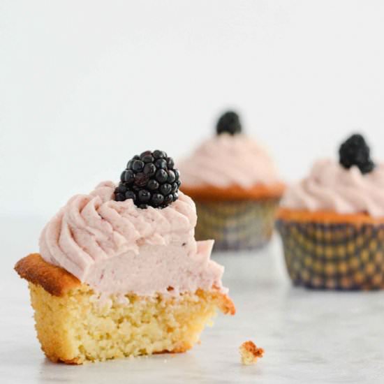Blackberry Lemon Cupcake