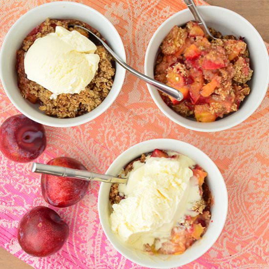 Plum Thyme Crumble