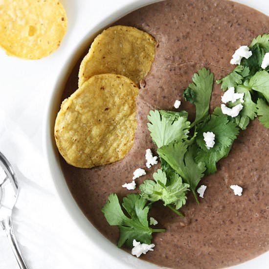 Hot Black Bean Goat Cheese Dip