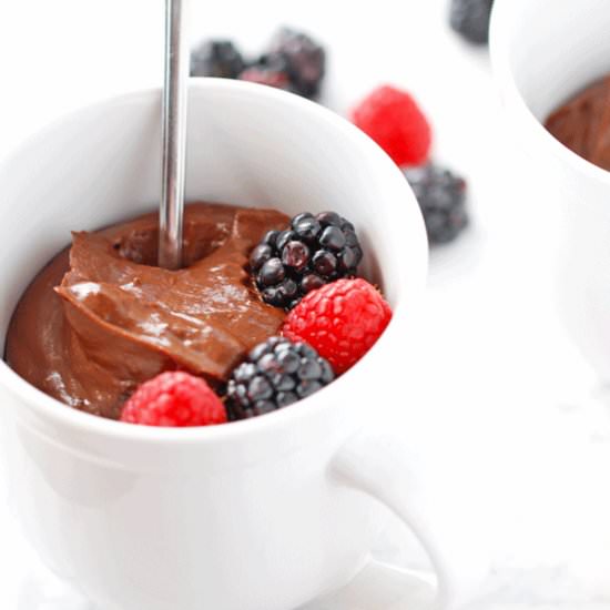 Vegan Avocado Chocolate Pudding
