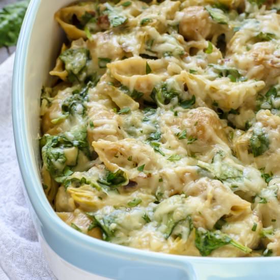 Spinach Artichoke Mac and Cheese