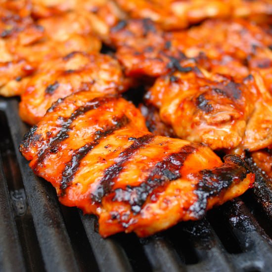 Korean BBQ Chicken Sliders