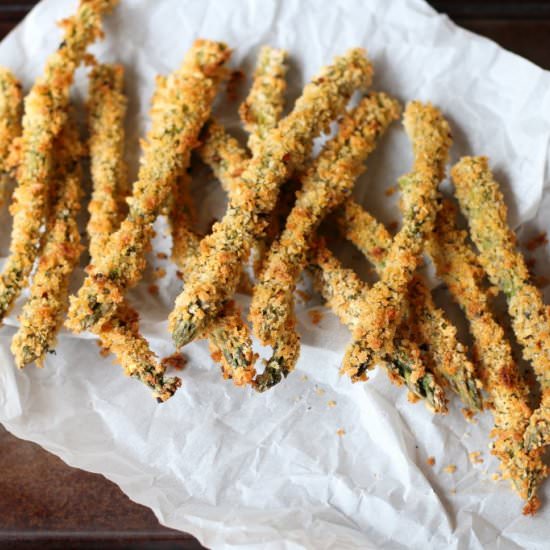 Spicy Baked Asparagus Fries