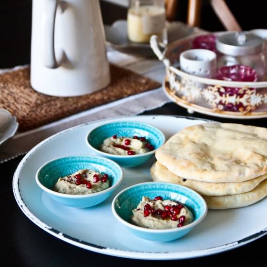 Baba Ghanoush and Pita Bread