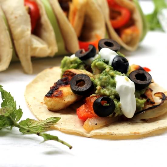 Grilled Halloumi Tacos