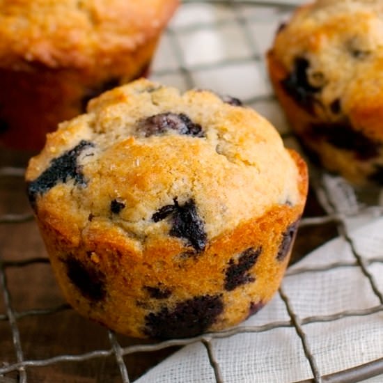 Bakery-Style Blueberry Muffins