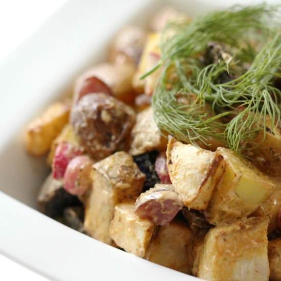 Tahini Celeriac Potato Salad