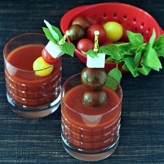 Spicy Caprese Cocktail