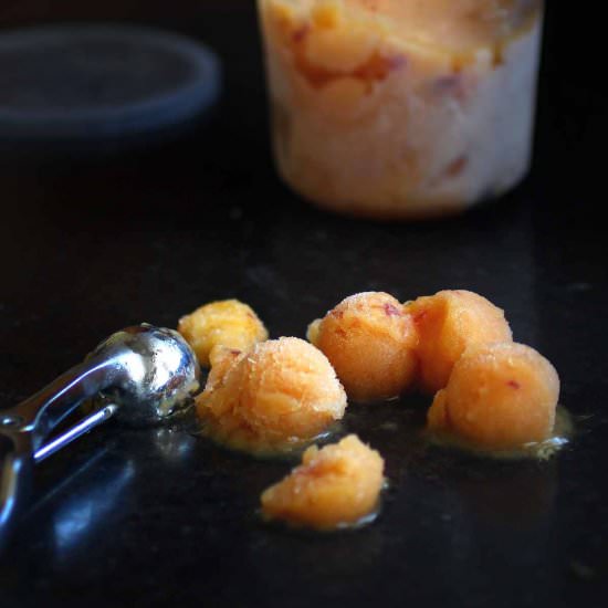 Easy Refreshing Peach Granita