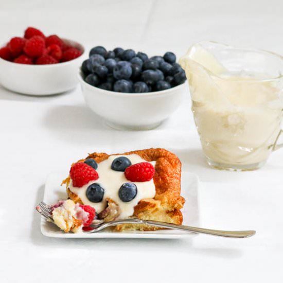 Berry Brioche Bread Pudding