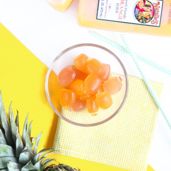 DIY Pineapple-Shaped Gummy Candy