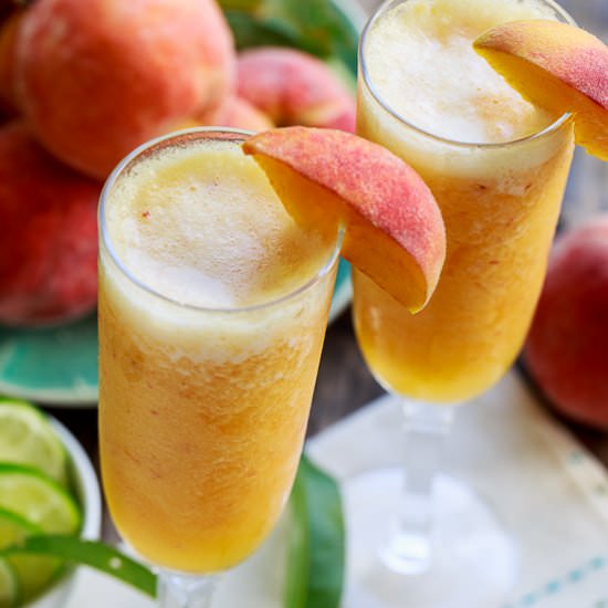 Frozen Peach Bellini