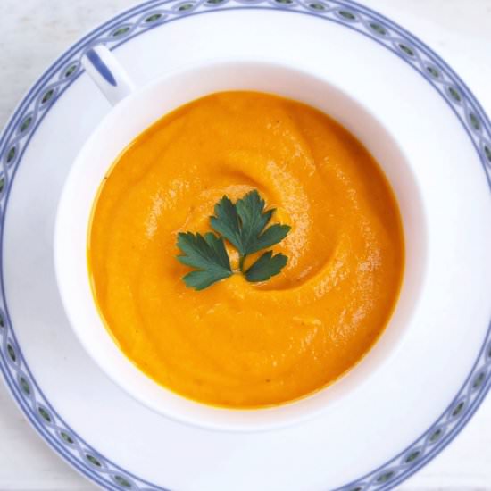 Creamy Sweet Potato & Carrot Soup