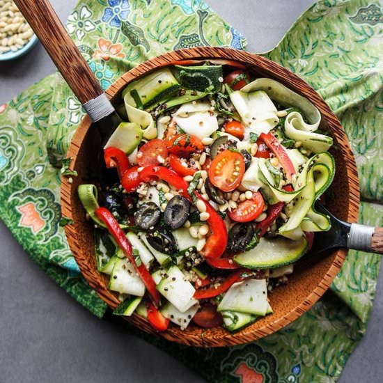 Mediterranean Quinoa Zucchini Salad
