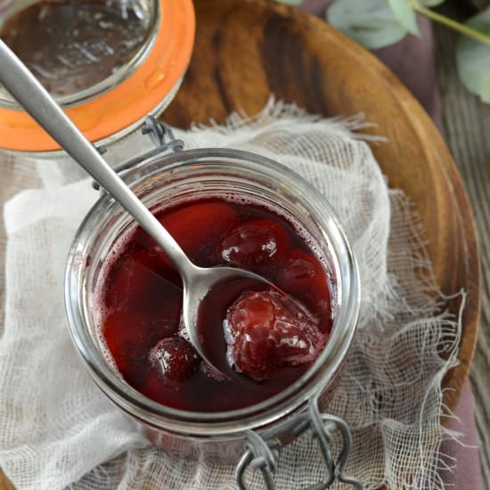 Cherries in Syrup with Thyme